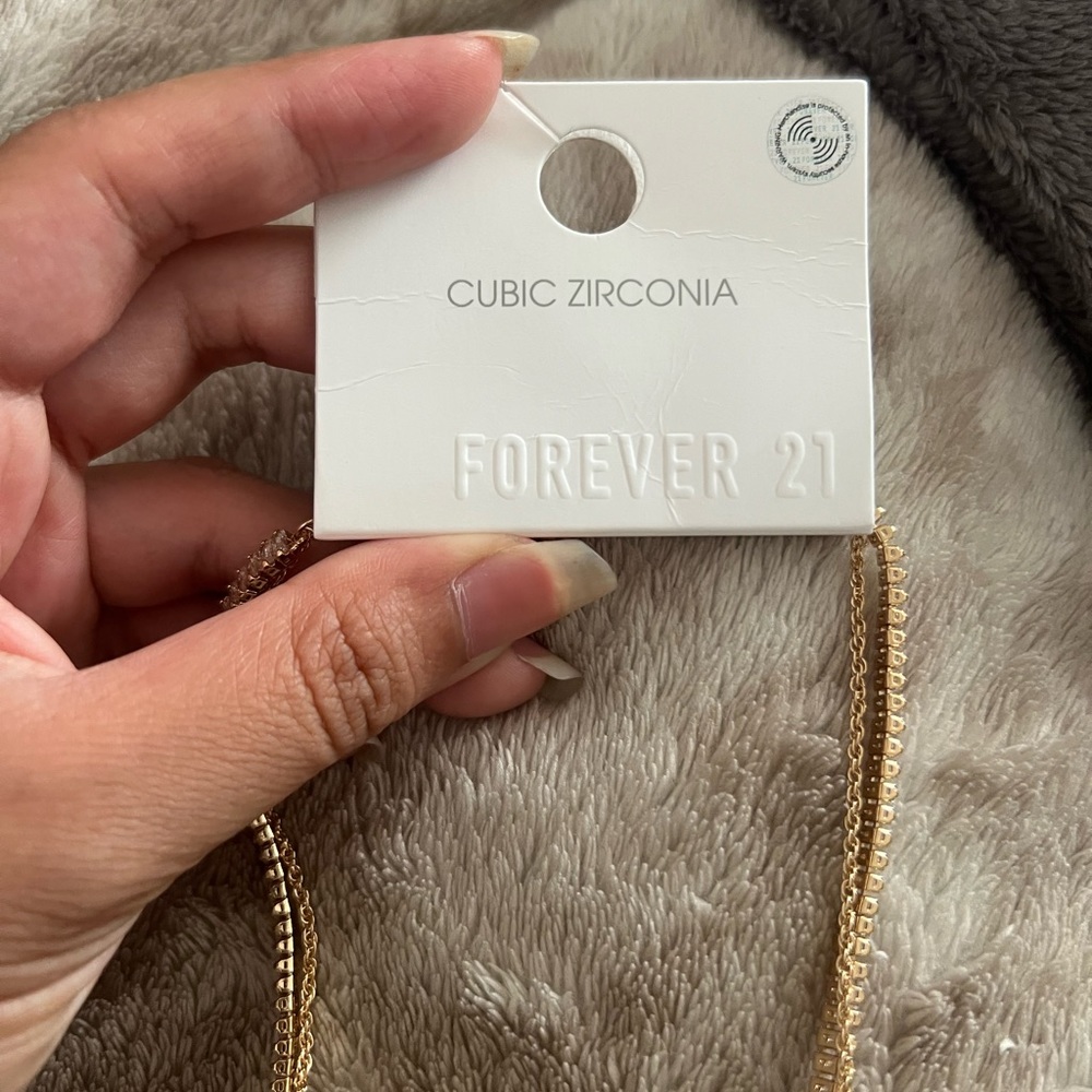 Forever21 Cubic Zirconia - Gold necklace jewelry